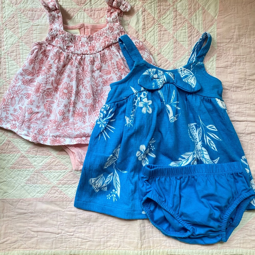 NWOT - Set of two summer dresses for baby girl